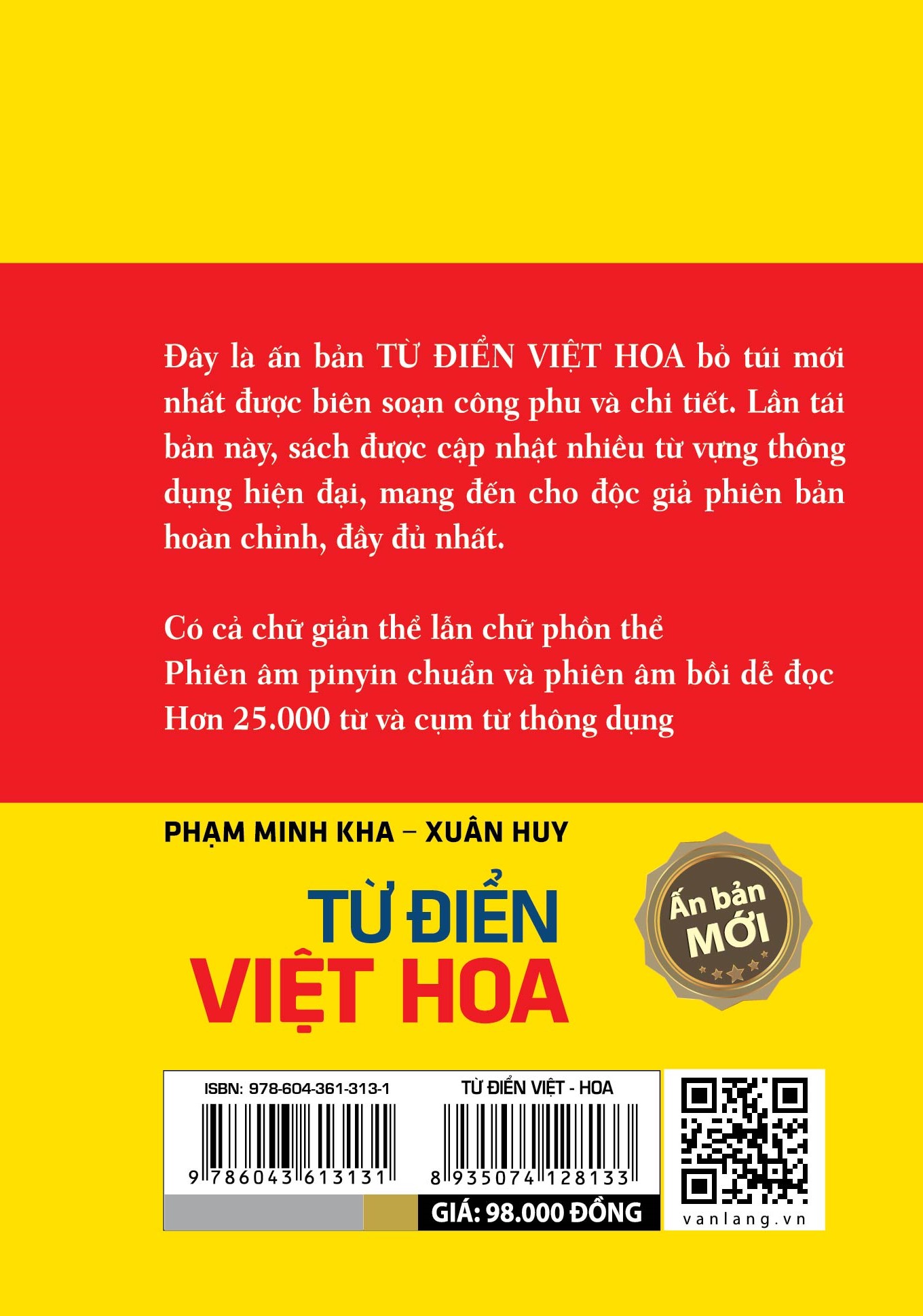 Sách - Từ Điển Việt Hoa-Vanlangbooks