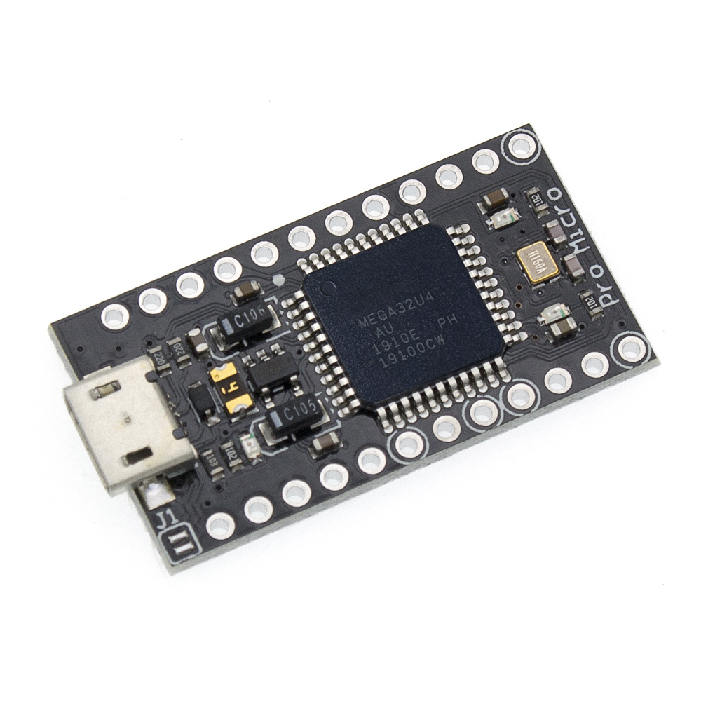 【Unique features】Pro Micro With the bootloader Black/Blue ATmega32U4 5V ...