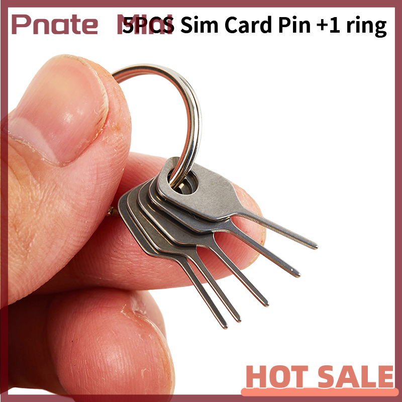 Pnate 5pcs Set SIM Card Eject Pin Key Tool Needle SIM Card Tray Holder Eject Pin for Mobile Phone Key Tool Card Pin Needle