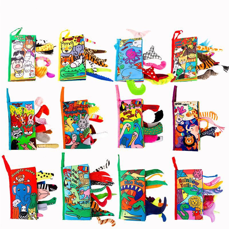 【Trick or Treat Alliance Mall】Baby Toys 0 6 12 Month Montessori Cloth Book Toy Up To Year Infants Newborns Kids Soft Learning Cute Story Books.