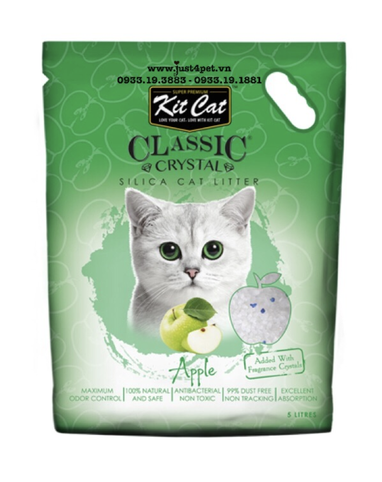 Cát vệ sinh cho mèo - Cát thủy tinh [FREESHIP] KitCat 5L