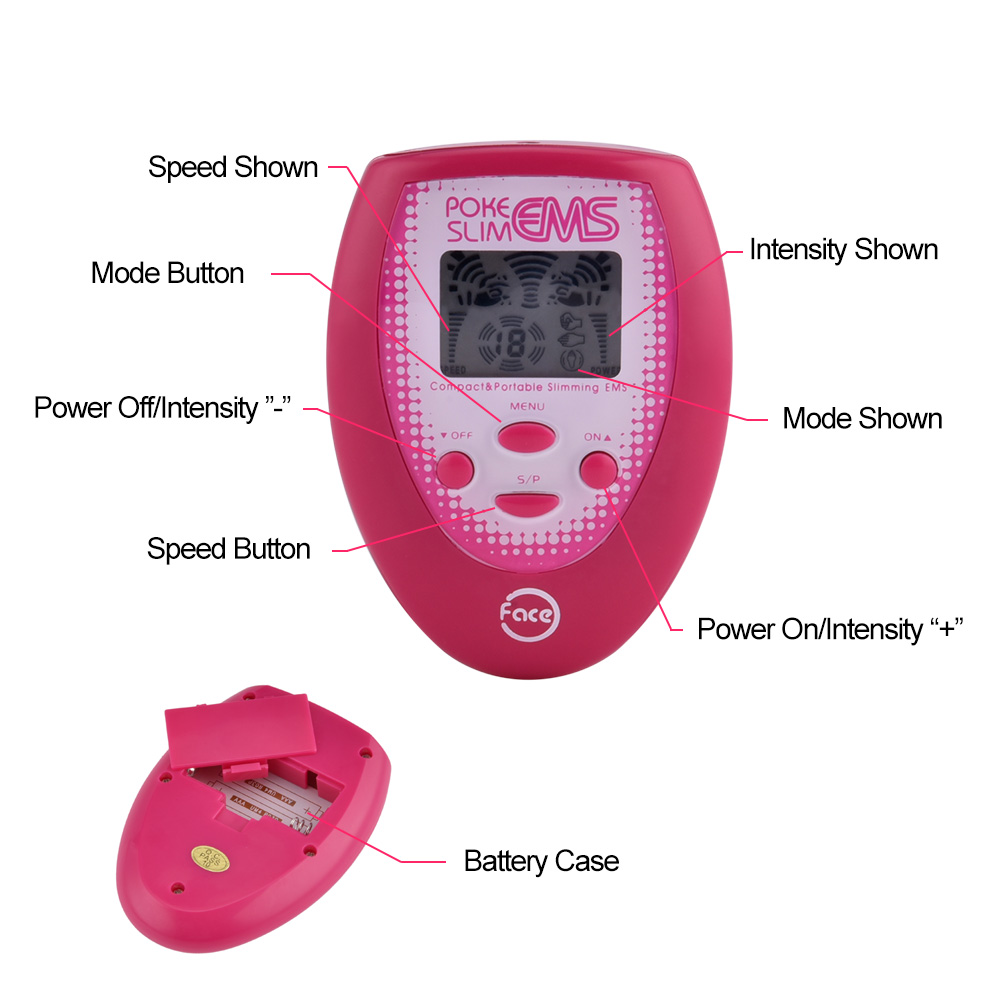 Yuanyan Tiny EMS Face Massage ABS Electronic Muscle Stimulation Massager Electrode Face Sticker Cheek Sticker. 