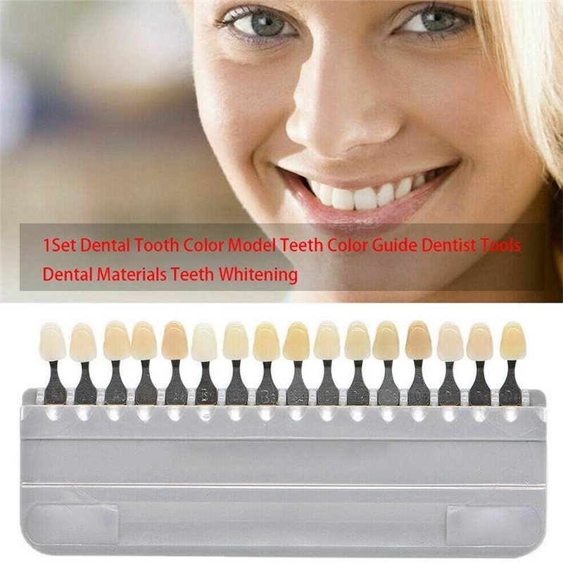 Teeth Whitening Shade Guide 3D Teeth Bleaching 16 Colors/Set Tooth Mold ...