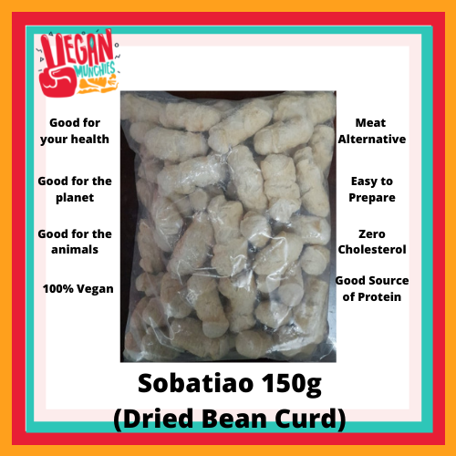 Soy Curls Sobatiao Dried Soy Bean Curd 150gVegan Chicken Nuggets