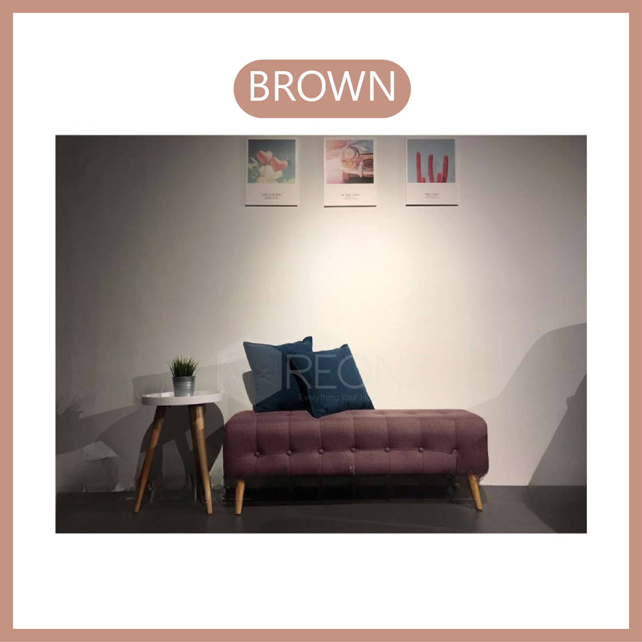 (READY STOCK) REONZ TYPE C Bench Long Stool Bench Stool Sofa Stool