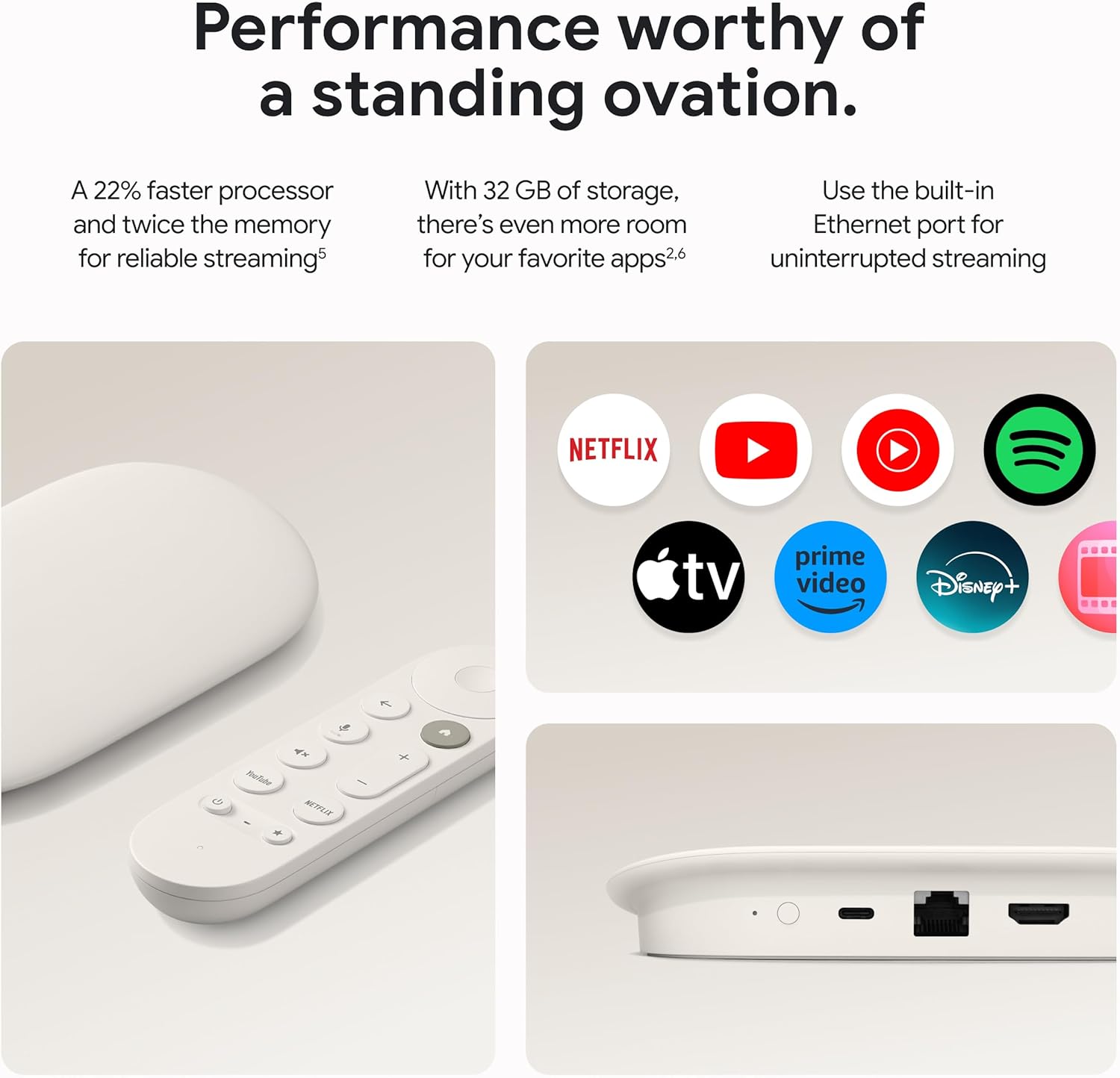 Google TV Streamer 4K (2024) Android TV Chromecast HDR with Google