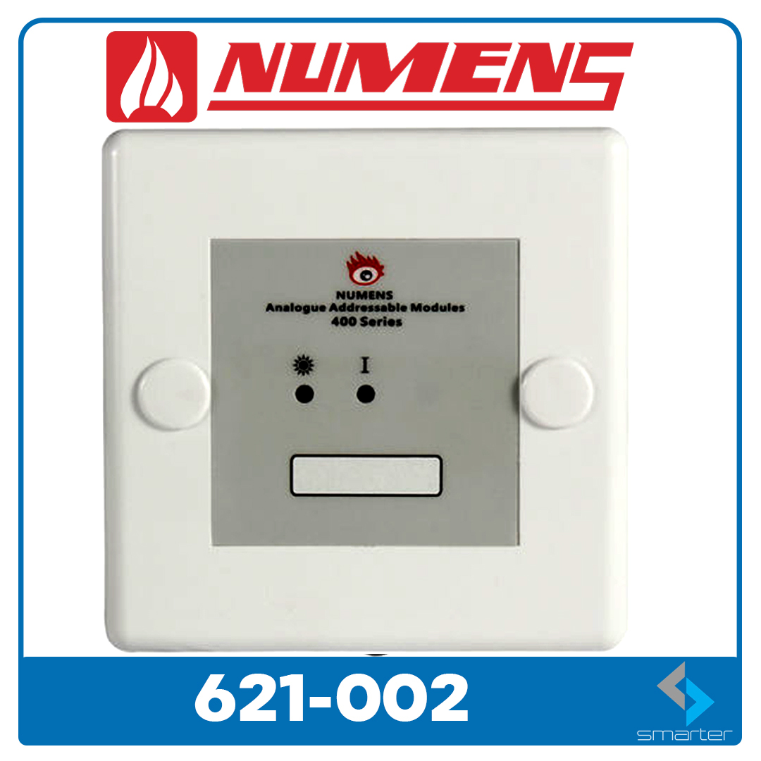 NUMENS 621-002 Intelligent Fire Alarm Single Input/Output Module (621 ...