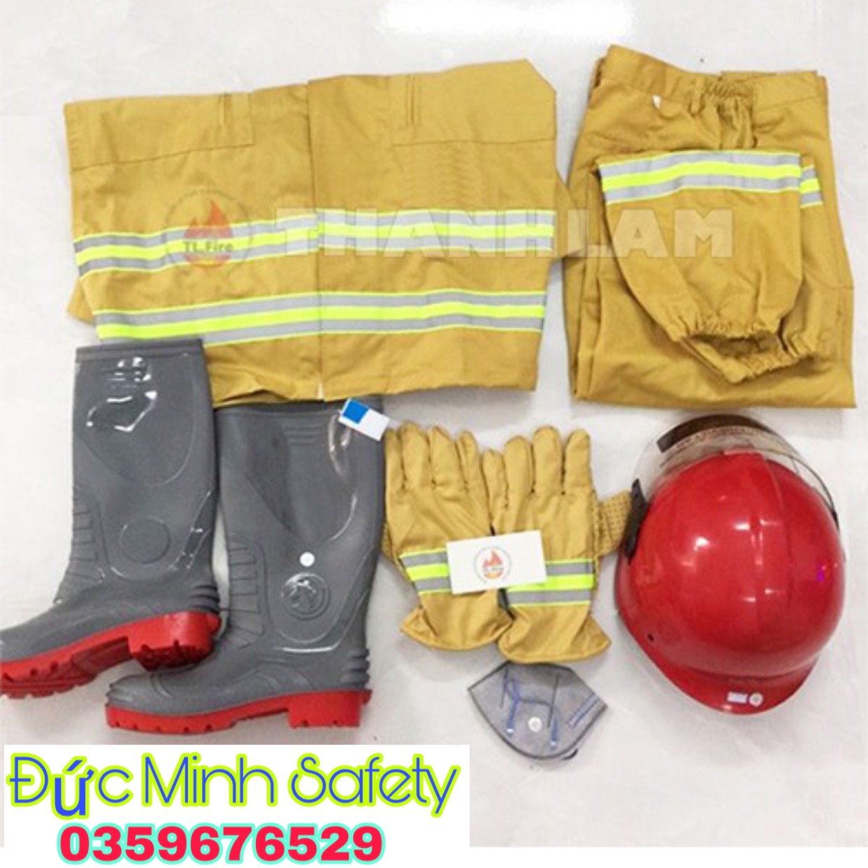 COMBO 5 MÓN BỘ QUẦN ÁO CHống CHÁY TT48