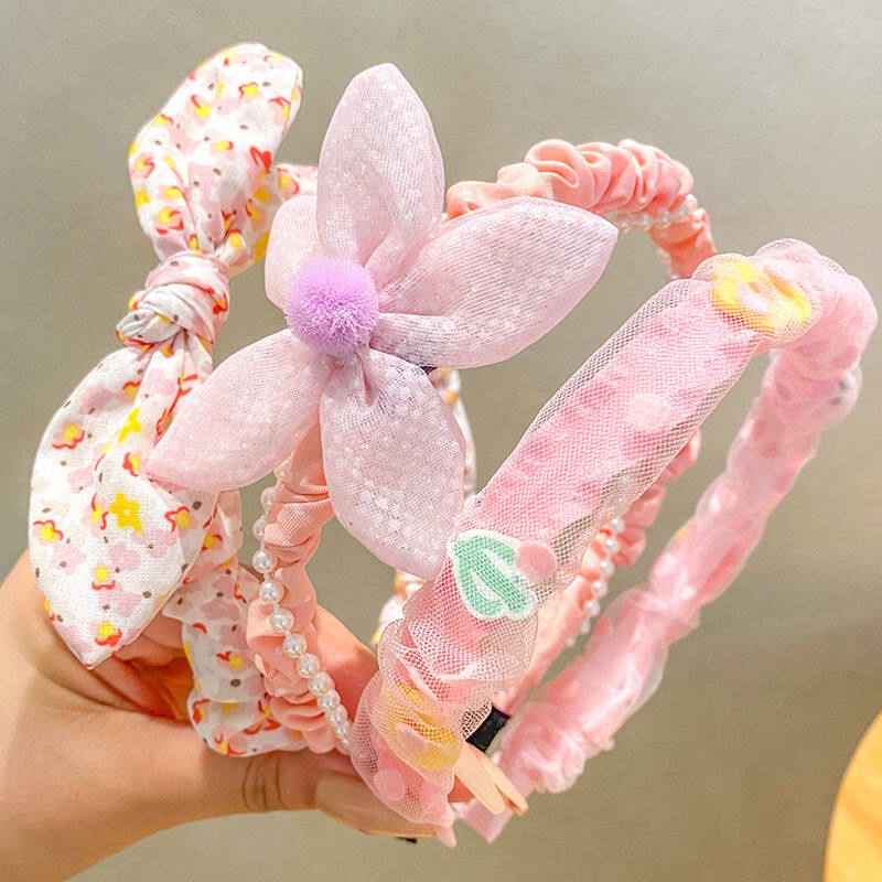 Set 3 Băng Đô Nơ Dễ Thương Cho Bé Gái