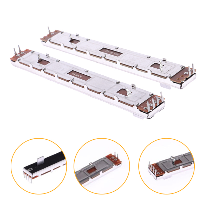 128mm Mixer Fader B10K Single And Dual Channel B103 Straight Sliding Potentiometer Total Length 12.8cm Stroke 100. 