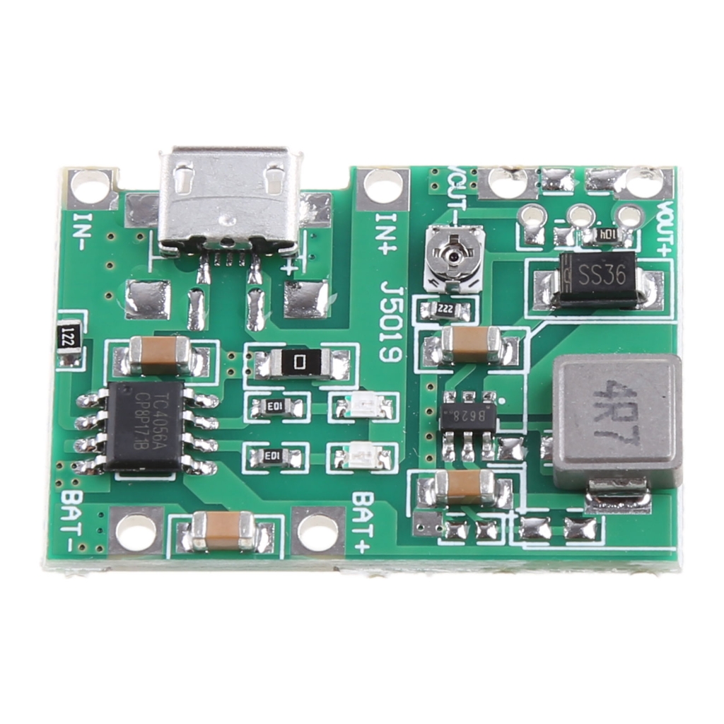 18650 Bộ Sạc Pin Lithium mô-đun tăng 3.7V tăng áp 9V 5V 2A có thể điều chỉnh sạc xả bảng mạch tích hợp