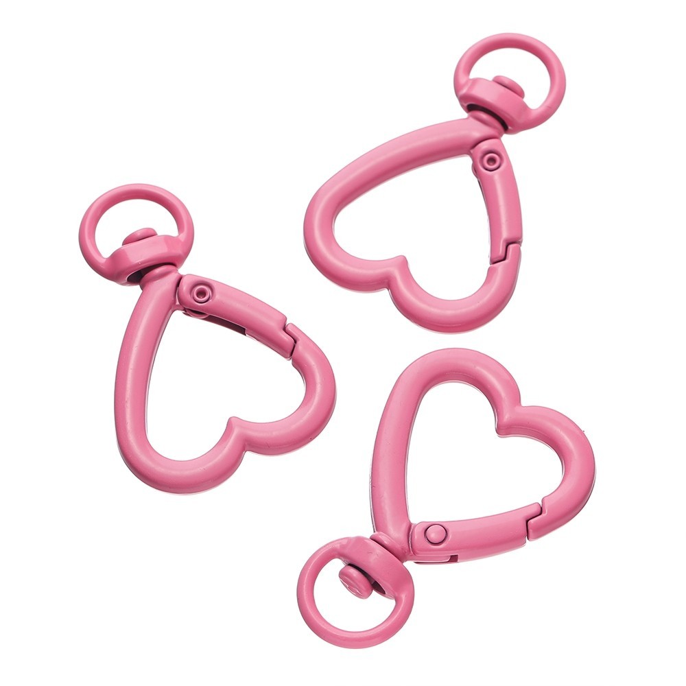 St.kunkka 26x38.5mm 2Pcs Love Keychain Metal Colored Love Chain For DIY Pendant Keyring Souvenir Gifts. 