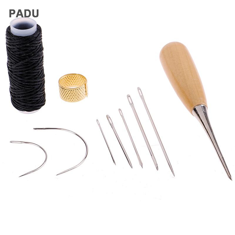 1 bộ kim khâu da Kim Khâu dùi khâu dụng cụ sửa chữa Giày đê