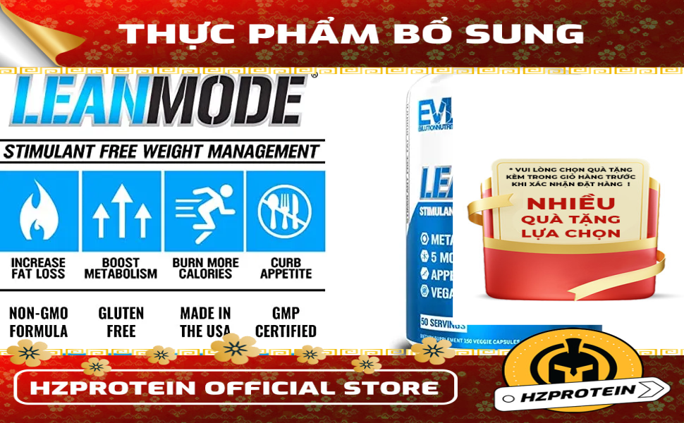 EVL LEAN MODE - HỖ TRỢ GIẢM MỠ KHÔNG CHẤT KICH THICH (150 VIÊN)