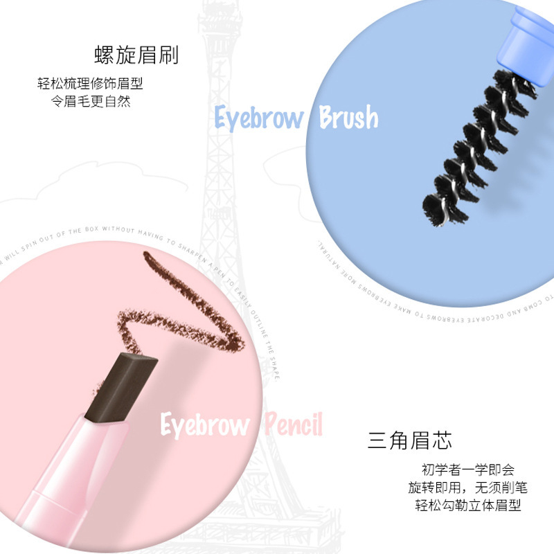 Chì Kẻ Mày 2 đầu MayCreate Eyebrow Pencil MCE101