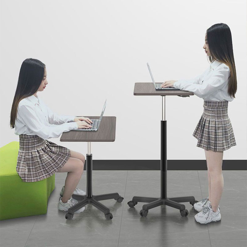 Small movable lifting desk Small sofa with pulleys Bedside table Standing laptop desk