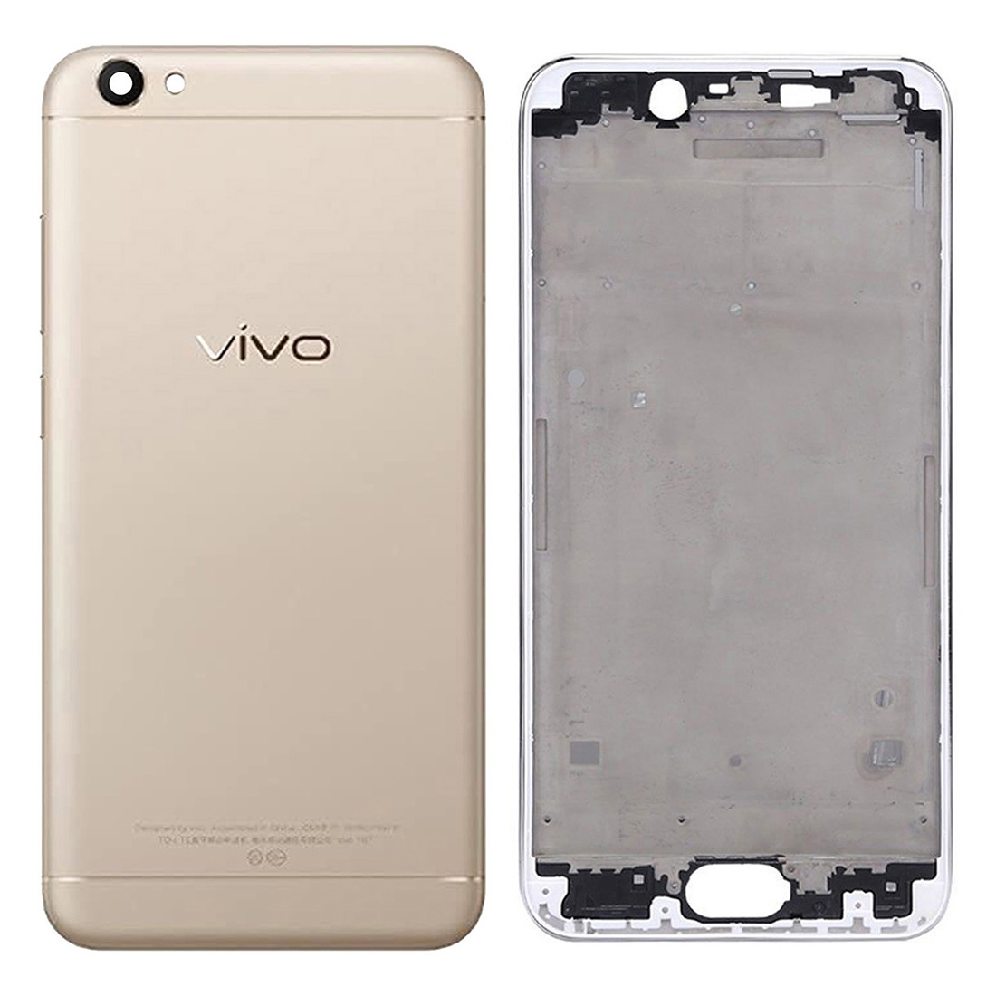 Vivo Y67 Rear Complete Body Casing Housing Replacement For Vivo Y67 - Golden