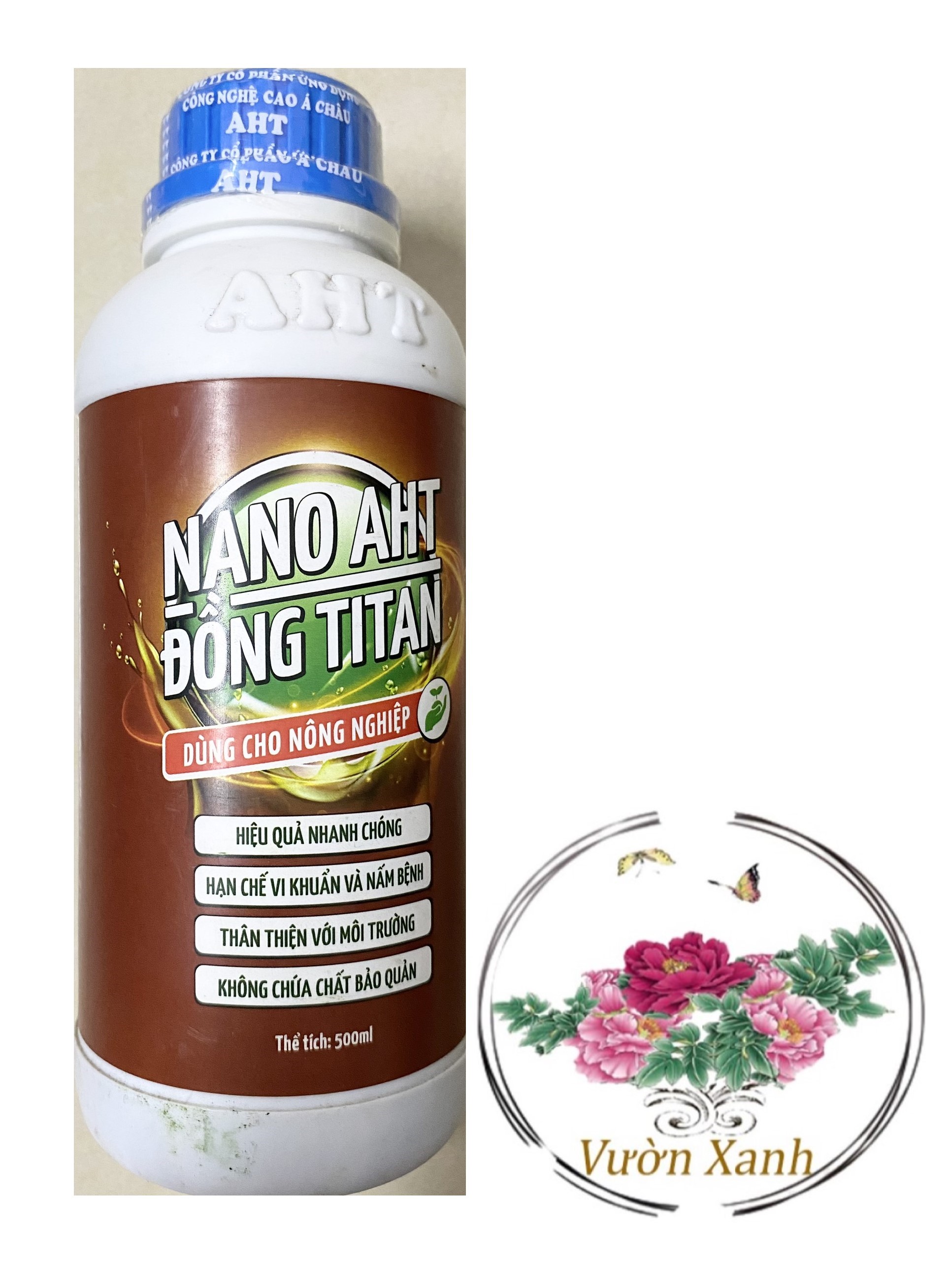 Phân bón nano đồng titan aht phòng trừ nấm bệnh cây trồng - #345a# 500ml