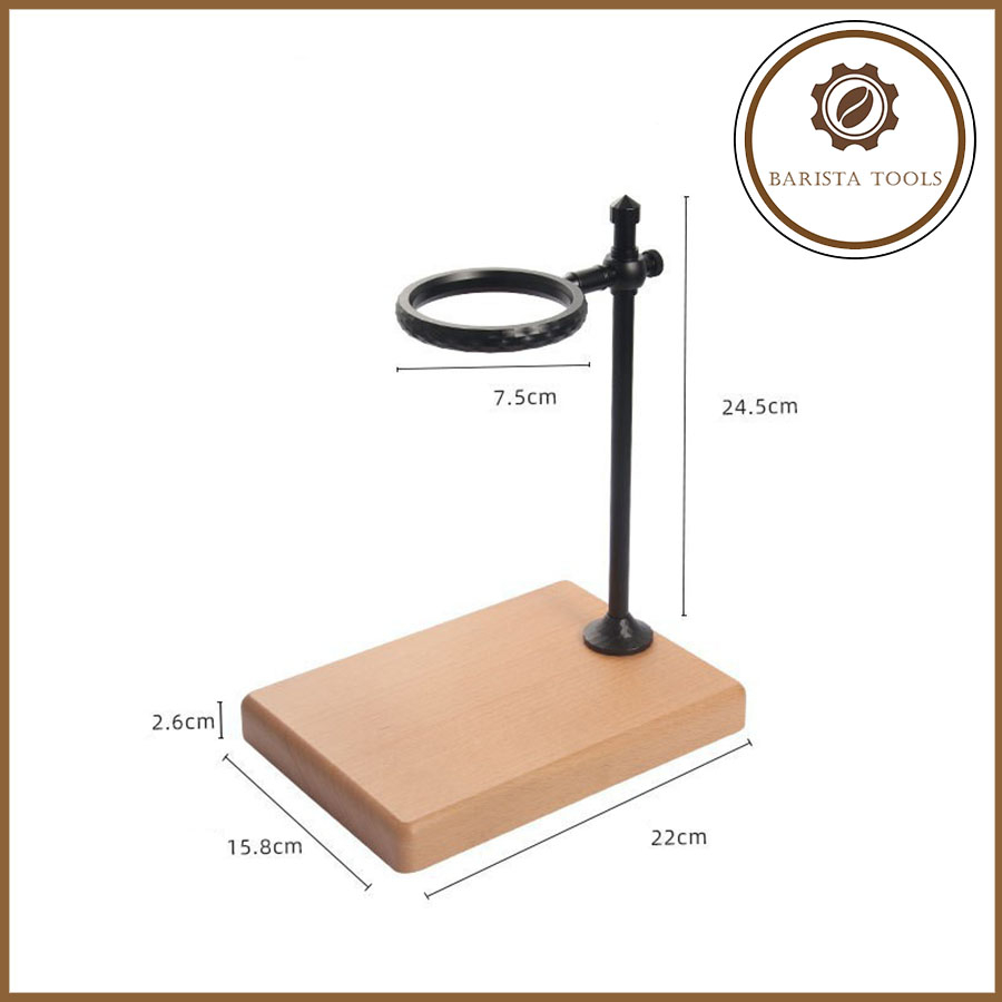 Giá đỡ pha cà phê chân đế gỗ  Dụng cụ Barista