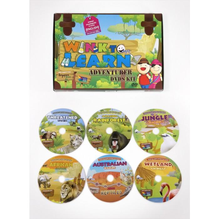 WINK To LEARN Animal Encyclopedic 6-DVDs (English) - FOC Sing to
