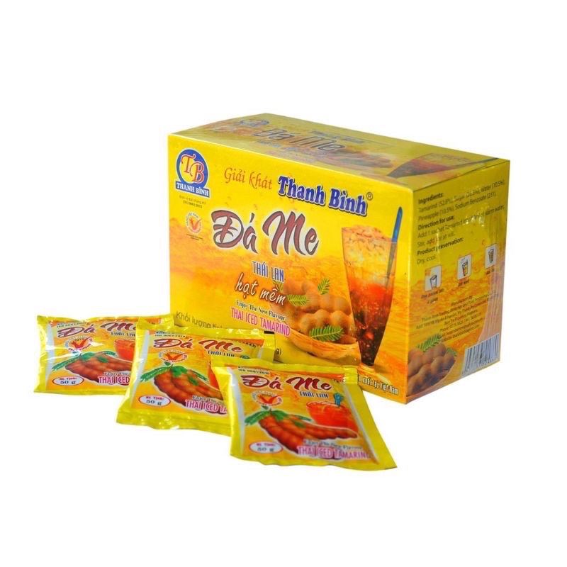 Đá me hạt mềm Thanh Bình- đồ ăn vặt - Hộp giấy 900g