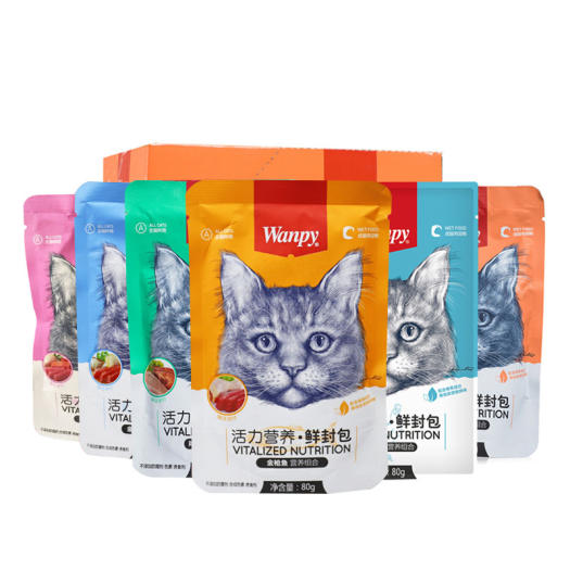 Súp thưởng, Pate Wanpy Cho Mèo túi 80g