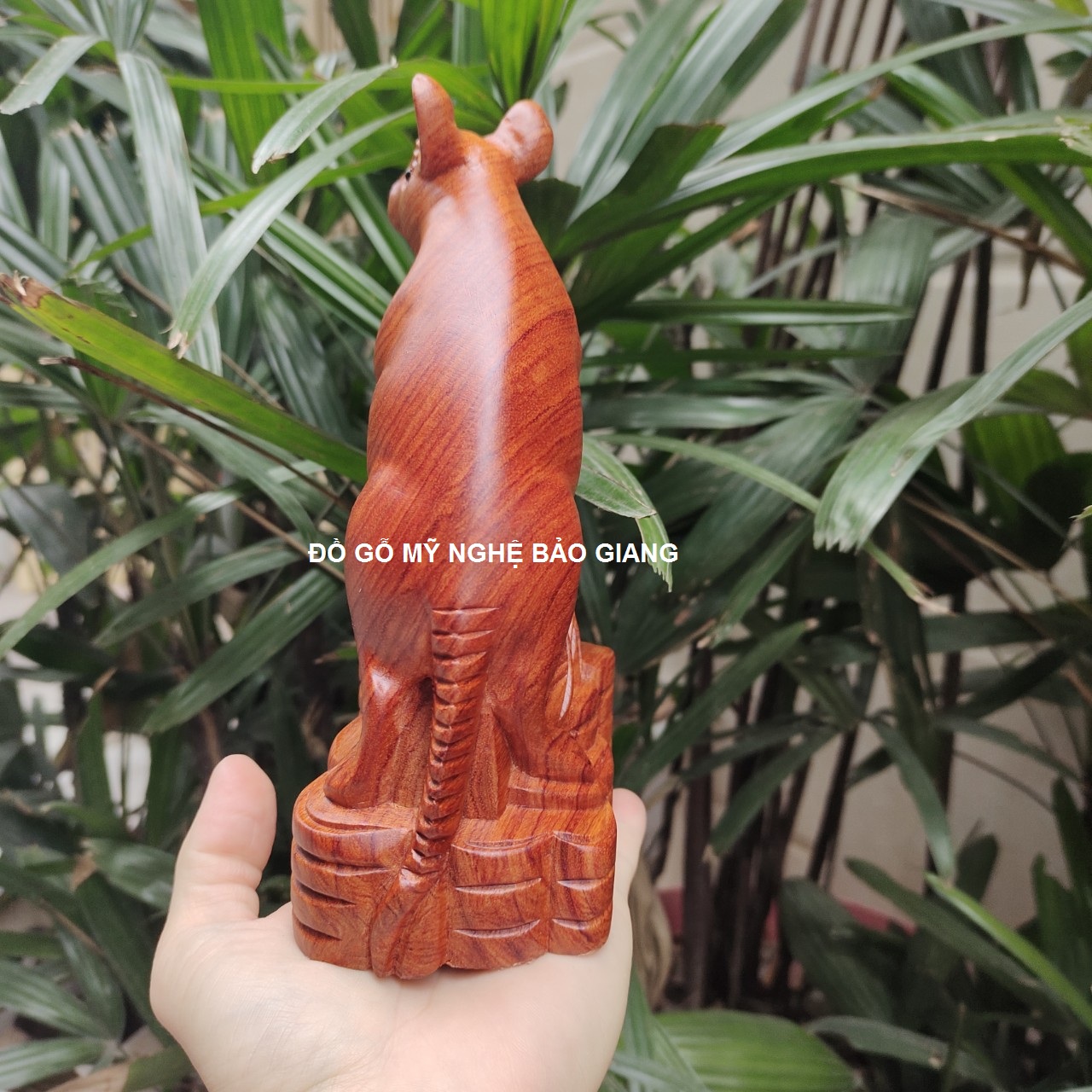 Tượng con chuột gỗ hương cao 20 cm