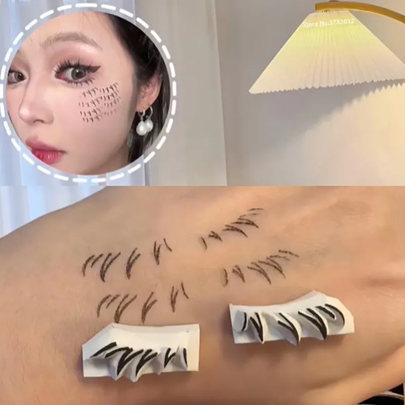 1 cặp lông mi tem công cụ dụng cụ trang điểm mắt tự làm thấp hơn lông mi mở rộng con dấu cái nhìn tự nhiên cho make up người mới bắt đầu lông mi giả