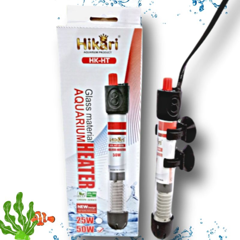 Heater pemanas aquarium HIKARI 25watt 50watt 75watt 100watt