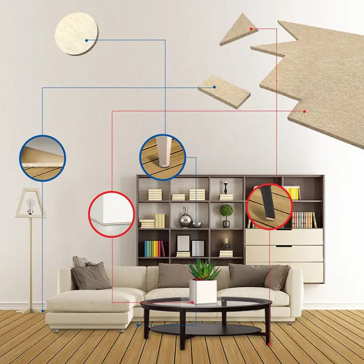 8 Large Self Stick Furniture Felt Sheets 12 Round Pads To Large Self Stick Furniture Felt Sheets