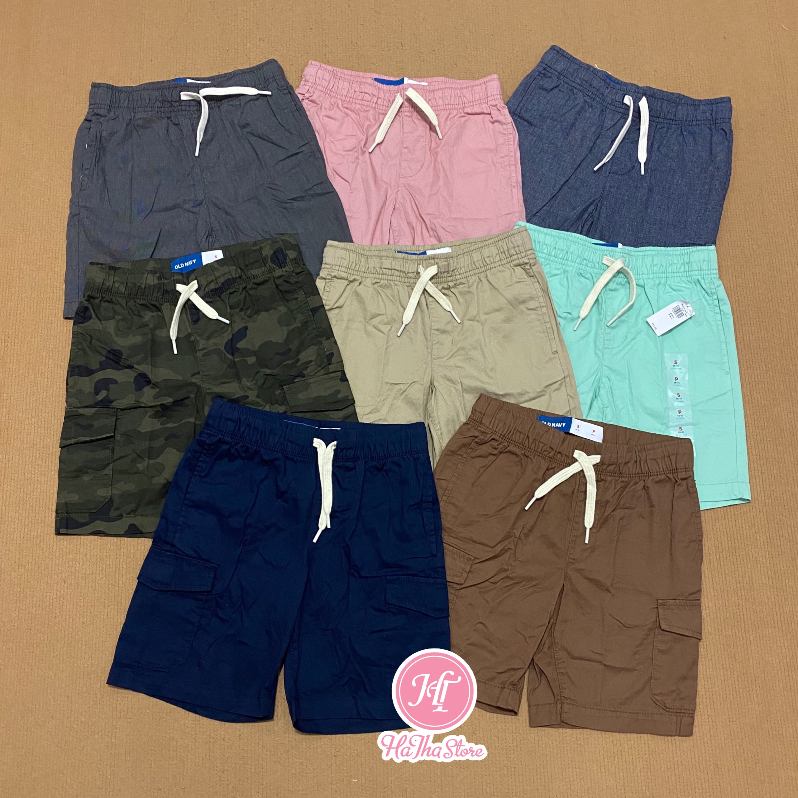 Quần short kaki 0ID N4VY cho bé trai (18-55kg)