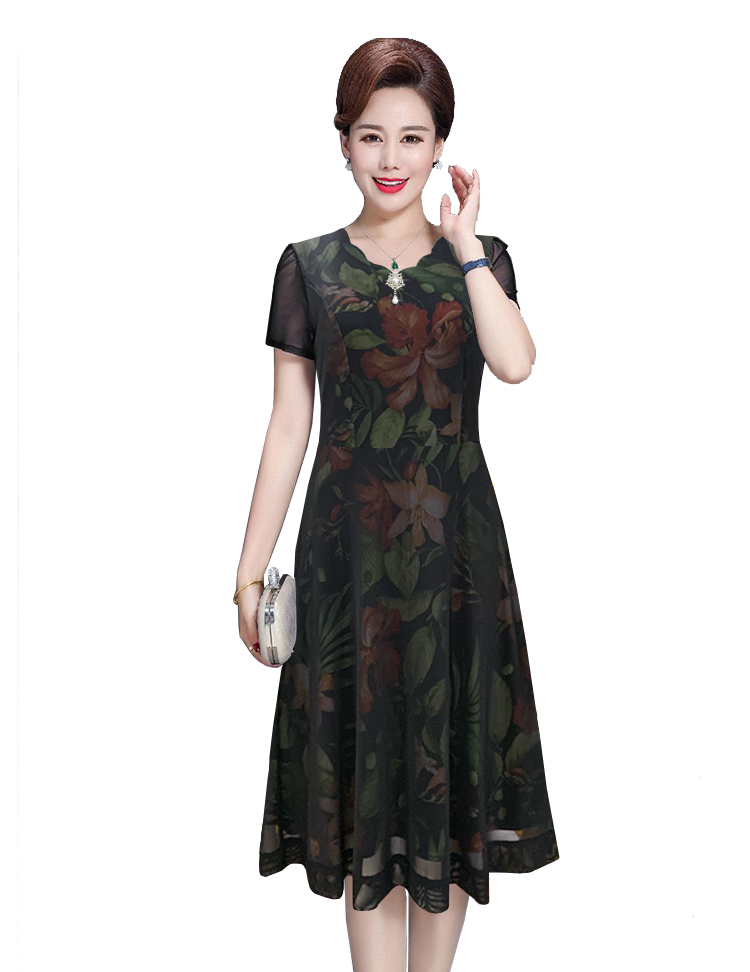 XUKA - THỜI TRANG TRUNG NIÊN - ĐẦM XÒE TRUNG NIÊN, ĐẦM XÒE PHỐI LƯỚI THUN DỰ TIỆC SANG TRỌNG, ĐẦM CỔ GỢN SÓNG PHỐI PHỤ KIỆN TẶNG MẸ, NGƯỜI THÂN ĐẸP 3332 3323