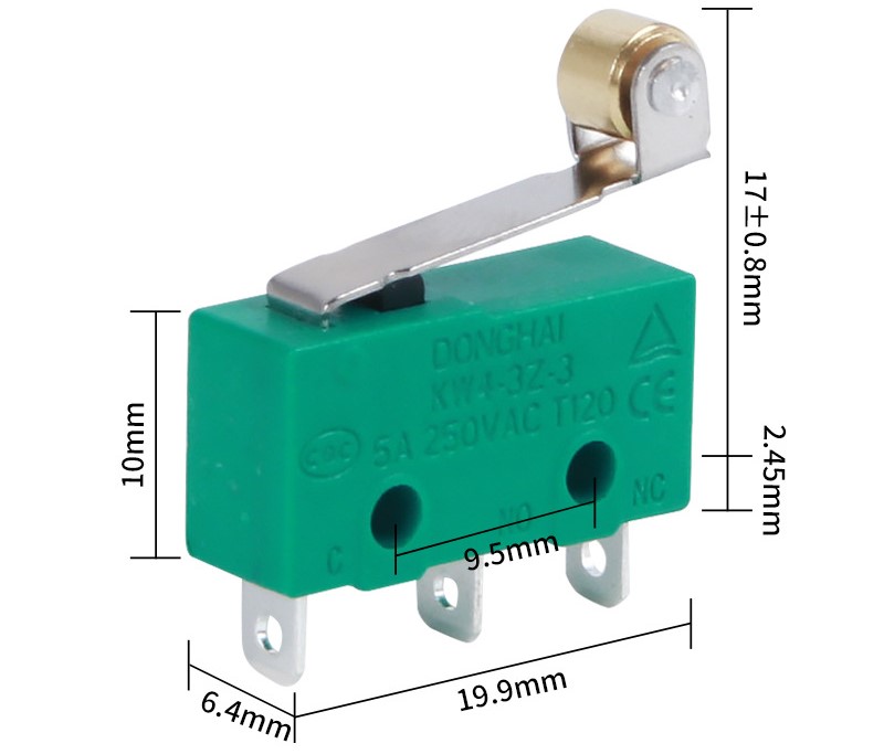 Công Tắc Hành Trình 3 Chân 5A 250V