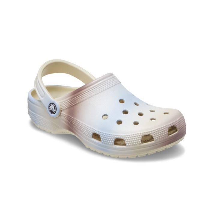 Giày Clog Unisex Crocs Classic Color Dip - Bone