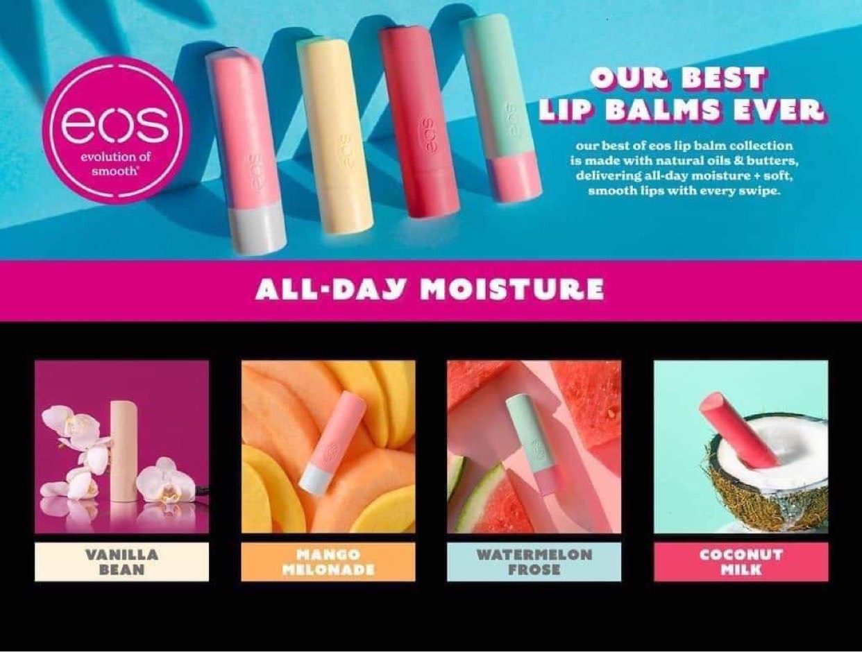 Son dưỡng môi hữu cơ EOS all-natural shea Lip Balm - EDS Mart