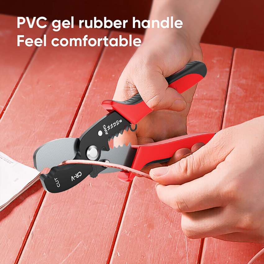 Mitsushi Kìm tuốt dây vinyl Grip chịu lực cao Kìm cắt chéo cho cắt cáp