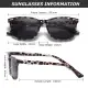 Sunglasses Women Sunglasses Ladies Eyewear Anti-UV Square LouisWill Newest Unisex Stylish Not Blue Light Filter Eyewear Lens Not Computer Glasses not Cooling Glasses Sun Glasses Accessories Retro Camellia Summer Glasses for Women 384. 