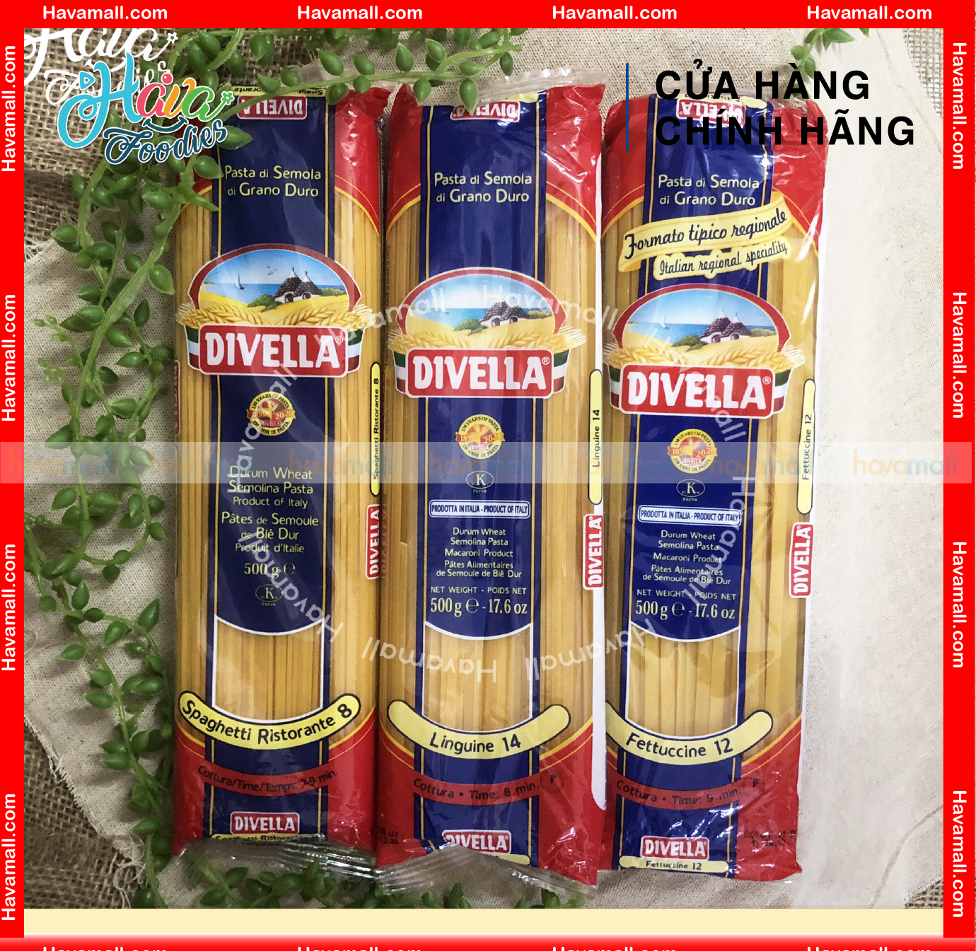 [HÀNG CÔNG TY NHẬP KHẨU] Mì Sợi Dẹt Divella Linguine Số 14