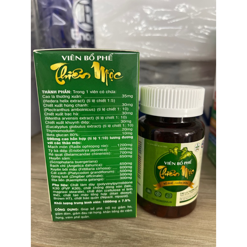 VIÊN NGẬM BỔ PHẾ THIÊN MỘC