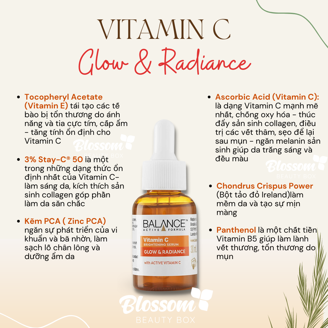 Serum Tinh chất sáng da Vitamin C SAP Balance