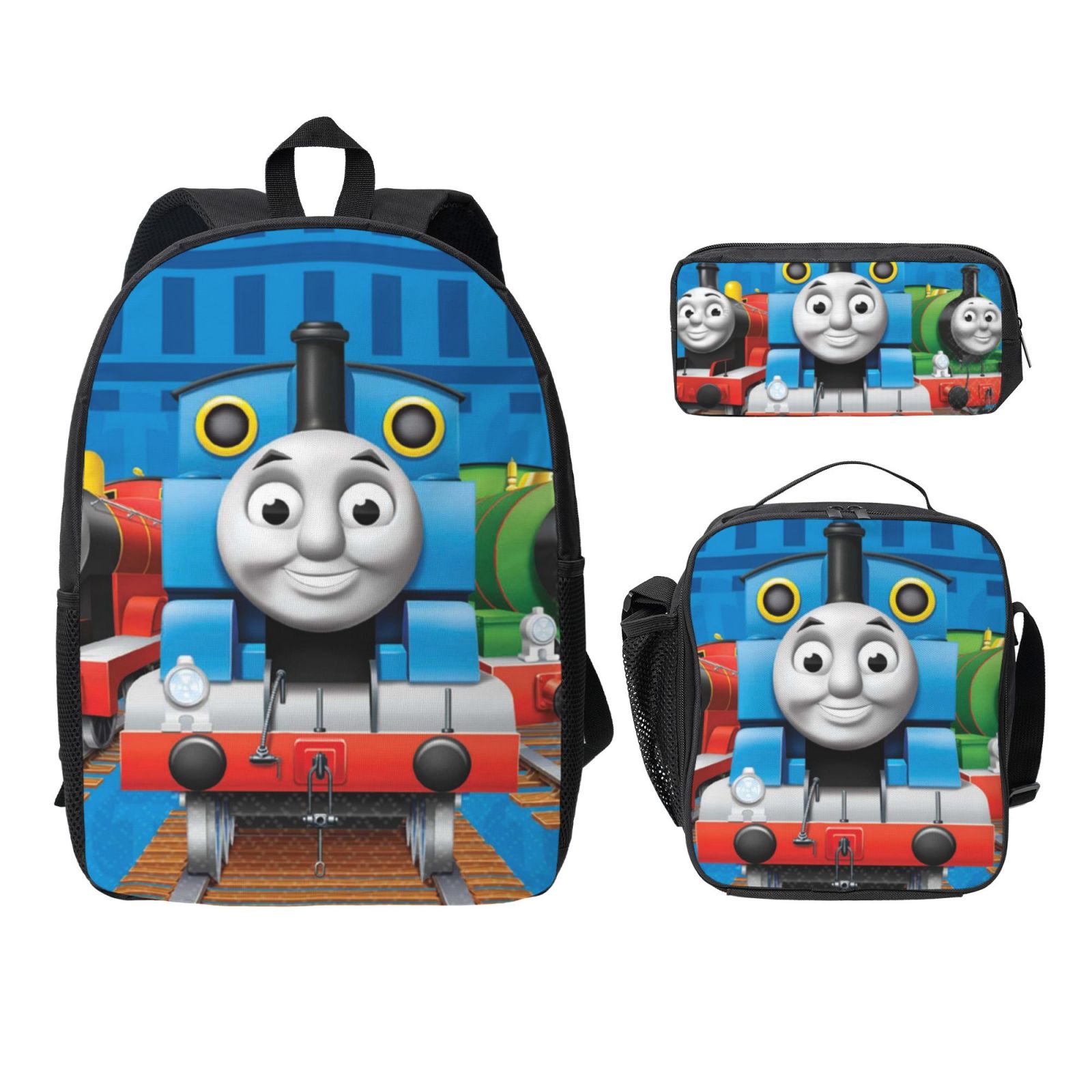 3pcs/set Thomas Friends Backpack 17 inch large capacity student