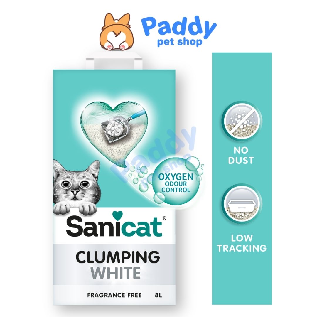 Cát Vệ Sinh Mèo Sanicat Bentonite Đất Sét