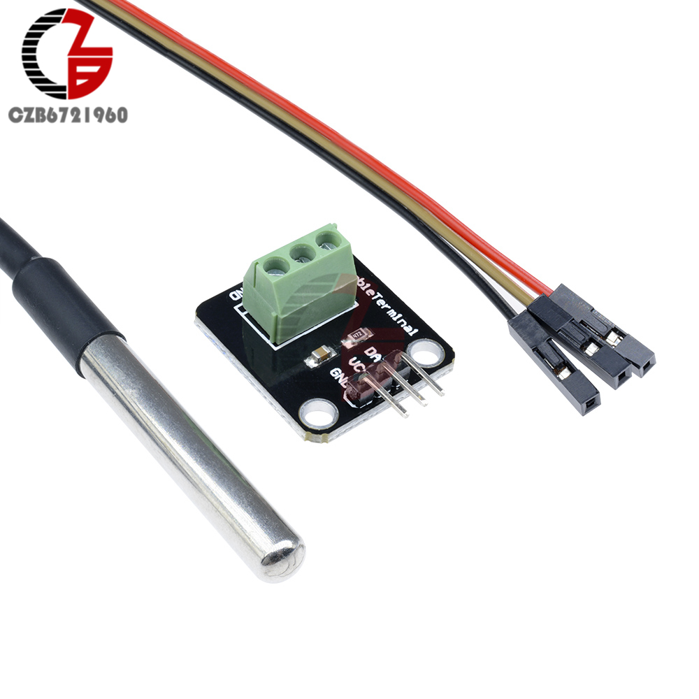 3v-5.5v%20Ds18b20%20Waterproof%20Temperature%20Sensor%20Probe%20Module%20Diy%20Kit%20Plugable%20Terminal%20Adapter%20With%20Cable%20For%20Arduino%20Raspberry%20Pi%20-%20Image%205
