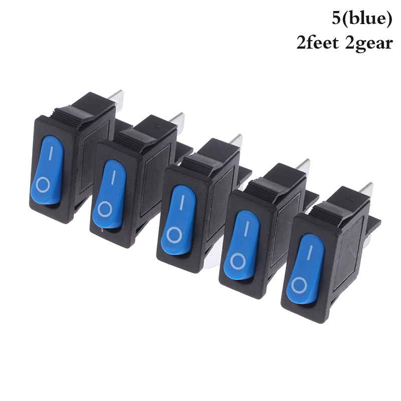 5pcs kcd1-110 9.5x21mm rocker switch on off 2 pin instrument power switch