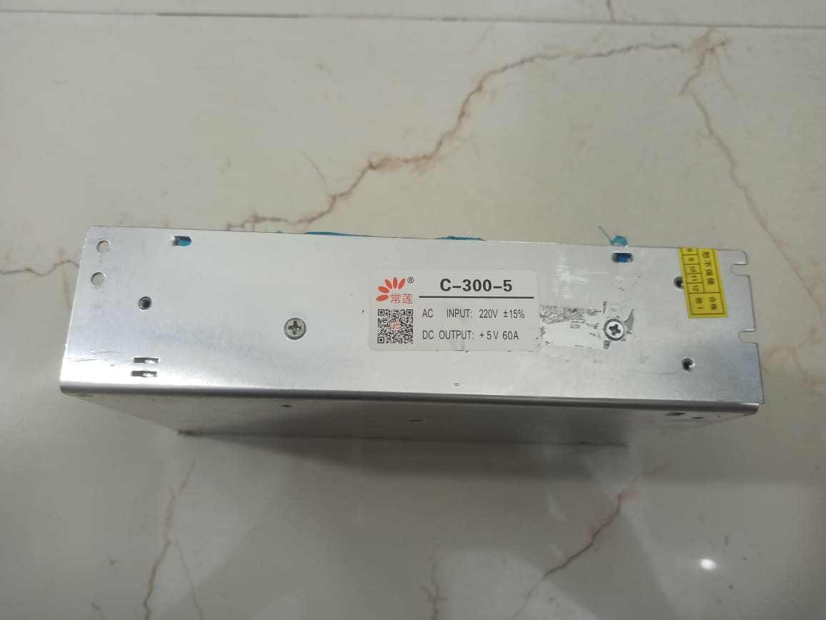 Nguồn Led 5v 60a tem 7 màu, đủ công suất (Nguồn 5v60a 300W trong nhà có quạt tản nhiệt)