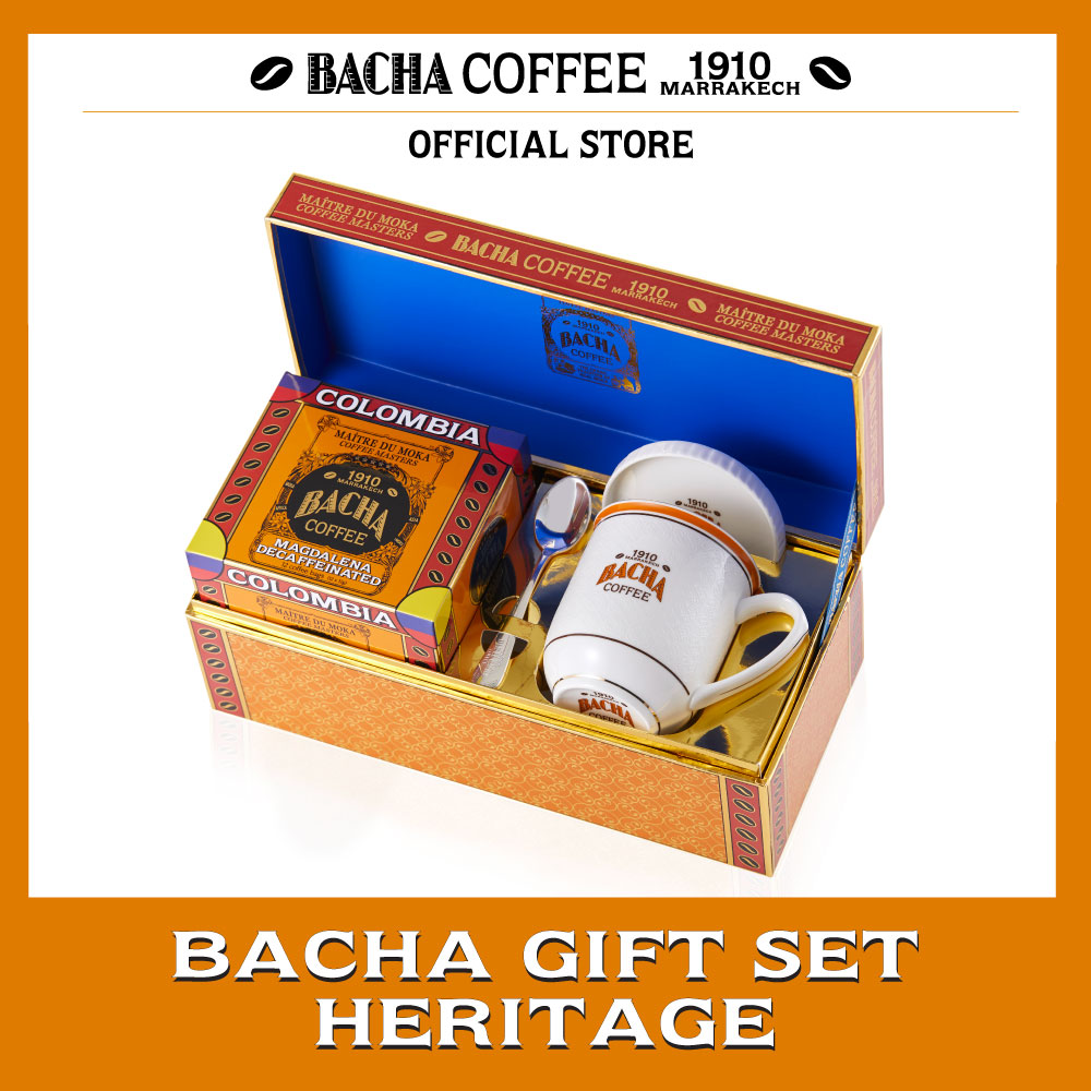 Bacha Coffee | Bacha Heritage Gift Set, 100% Arabica Ground Beans