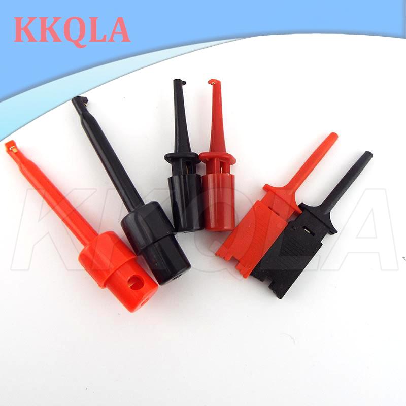 QKKQLA 4Types Single Test Hook Clip Line 10Pin Cable Crocodile Clip Electronic Testing