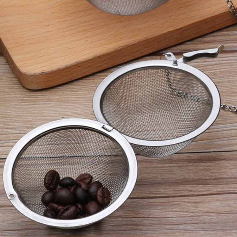 MMU Dụng cụ pha trà không gỉ 5cm Dụng cụ lọc bóng gia vị khóa hình cầu dụng cụ lọc