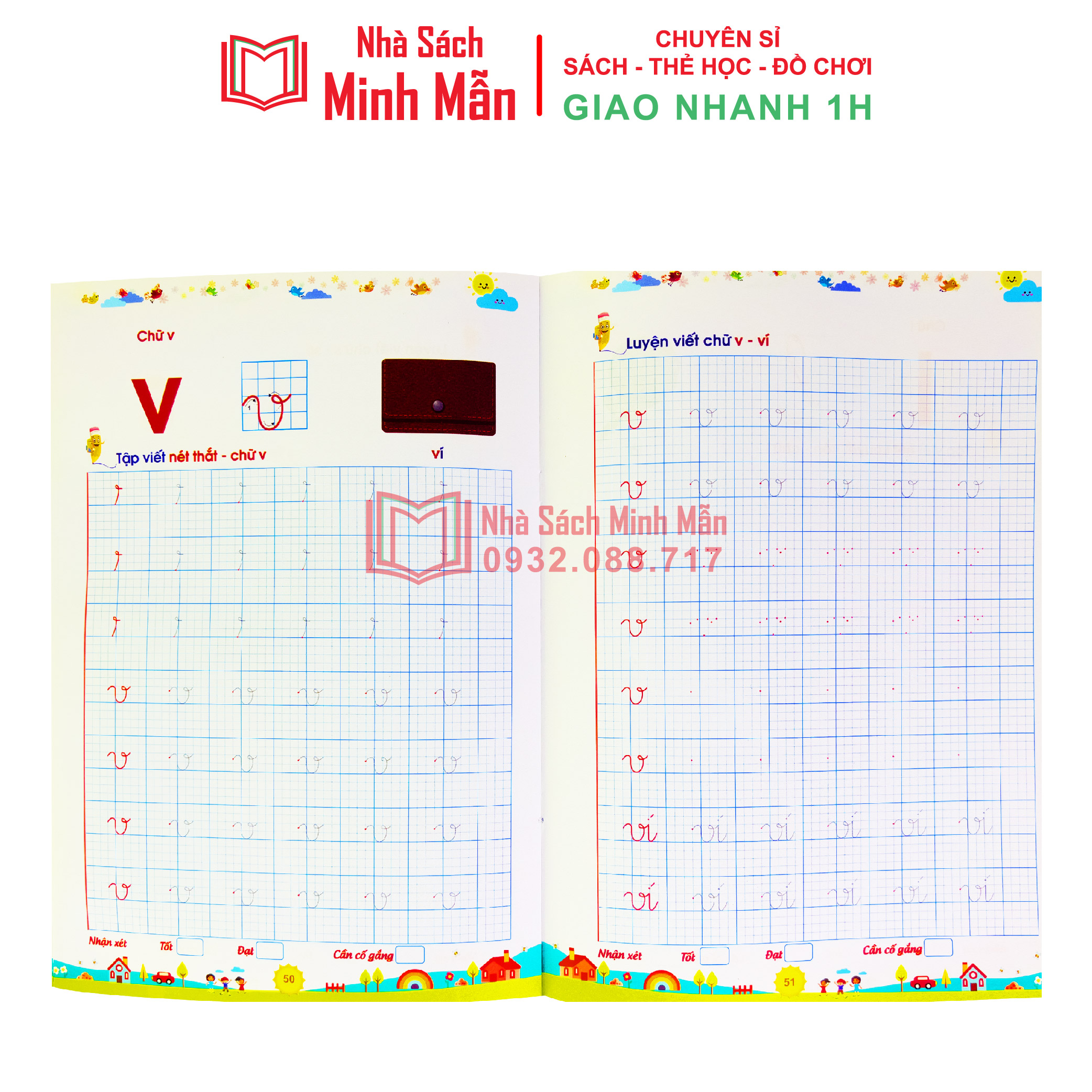 Bé tập tô tập viết chữ to