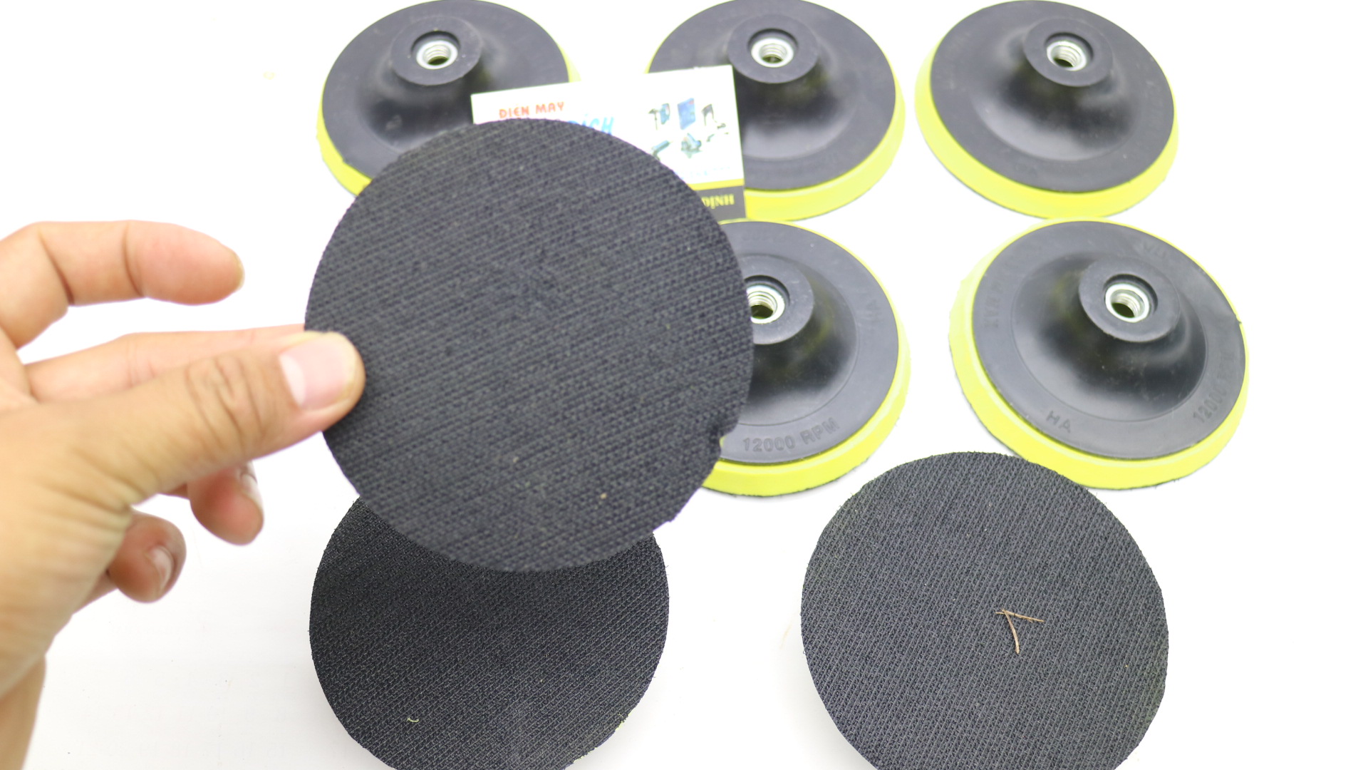 Đĩa đánh bóng tự dính - Đế dính 100mm